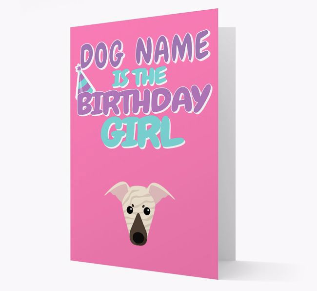 'Birthday Girl' Card with {breedFullName} Icon